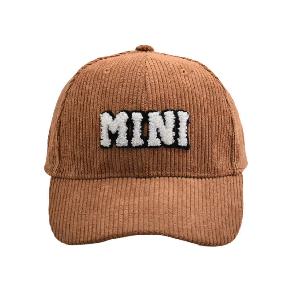 MAMA Cord Baseball Cap bestickt, Mutter-Kind-Look, für Damen, stylisch, atmungsaktiv, tolles Geschenk, perfekt für Alltag und Ausflüge.
