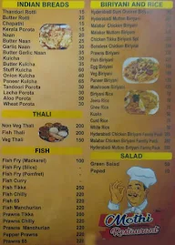 Mothi Restaurant menu 3