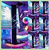 [Mã Skamsale12 Giảm 10% Đơn 200K] Giá Treo Tai Nghe Led Rgb Basic Logitech, Razer, Asus, Aorus, Hyperx, Msi, Corsair