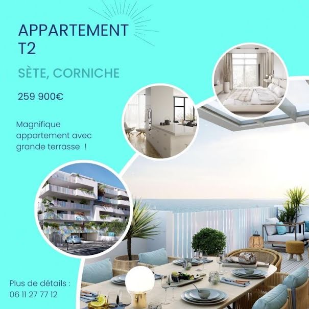 Vente appartement 2 pièces 44.6 m² à Sète (34200), 259 900 €