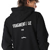 uniform experiment x keith haring x fragment design sweat hoodie black blue print