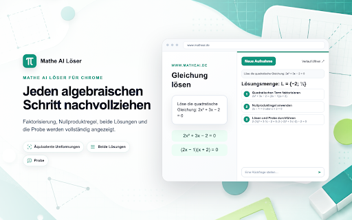 Mathe KI – Matheaufgaben per Screenshot screenshot 3