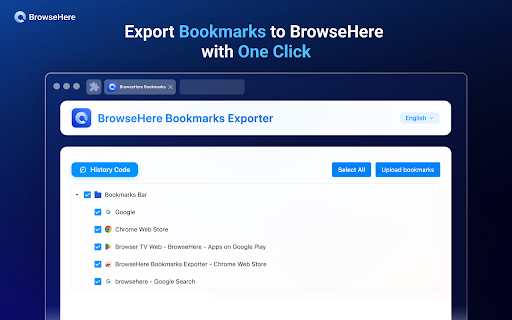 BrowseHere Bookmarks Exporter