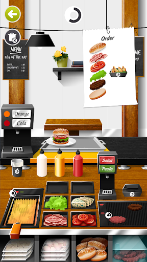 Screenshot One Burger Cooking Game