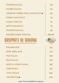 The Rasoiya Street menu 5