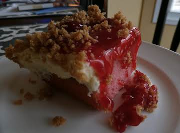 Strawberry Cheesecake topped strawberry Cake