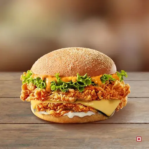 Chicken Zinger Burger - Tandoori With Cheese