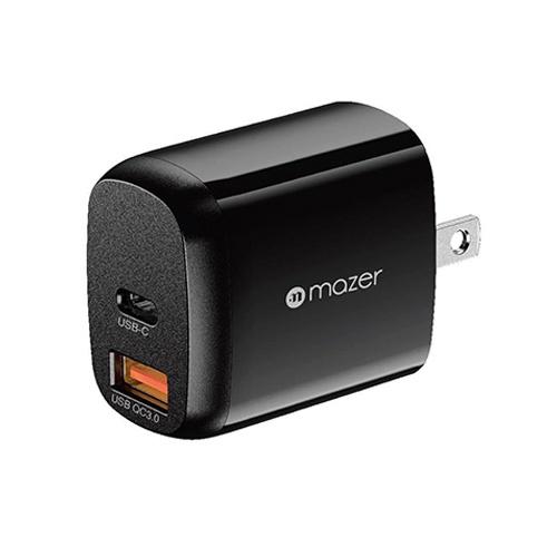 Củ Sạc Mazer Supermini 20W Us Foldable Wall Charger - Hàng Chính Hãng