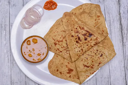 Plain Paratha With Sabji