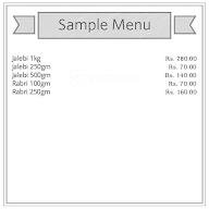 Gupta Jalebi Corner menu 1