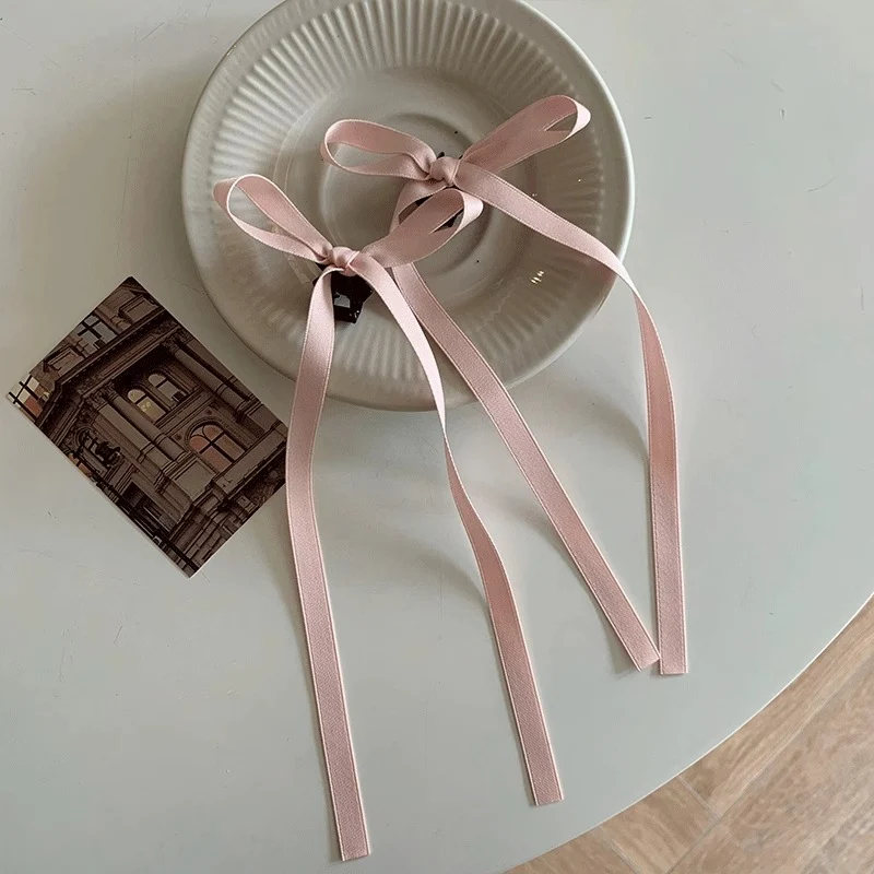 Title 4, Presilha de cabelo com laço longo de 36cm em po...