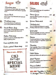 The Leo Cafe menu 8