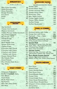 Guru Nanak Sweets menu 1