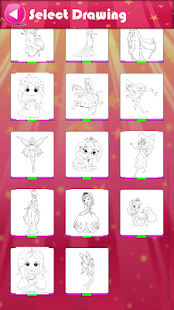 Princess Coloring Book Screenshot