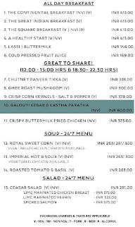 The Square menu 5