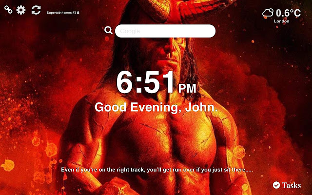 Hellboy HD Wallpaper Tab Theme