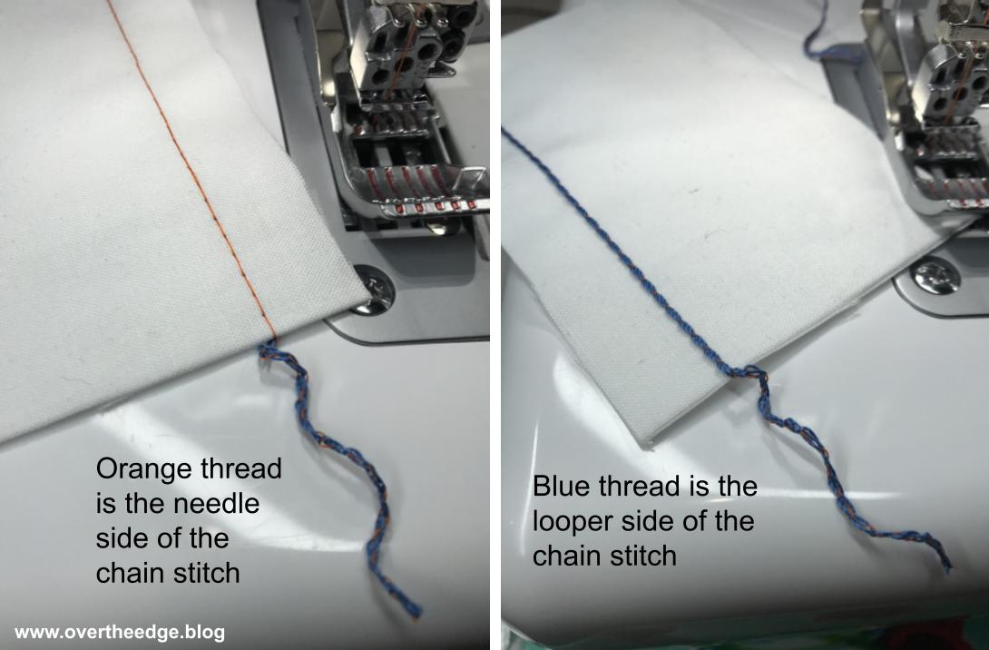 tips for serging with a chain stitch