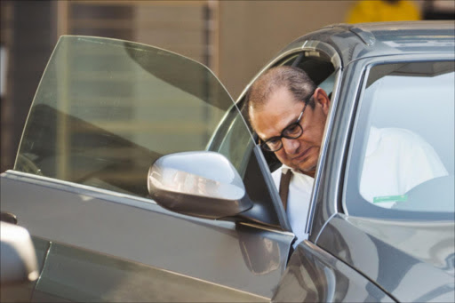 Schabir Shaik gets into his car on July 25, 2012 in Durban.Picture GALLO IMAGES