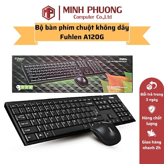 Bộ Phím Chuột Không Dây Fuhlen A120G Hoặc Mk650