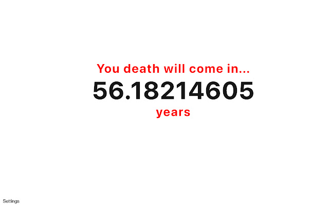 Daily Motivation - Death Countdown chrome extension