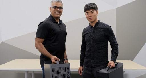 Lenovo spokesperson: Dilip Bhatia, Vice-President of Global Marketing, User and Customer Experience, Ray Chen, hardware UX specialist for gaming + VR at Lenovo.