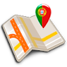 Map of Portugal offline icon