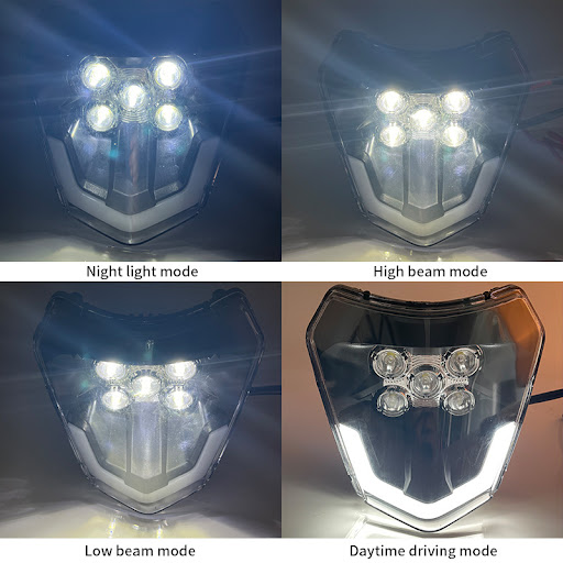 Title 3, Motorcycle Headlamp LED Daytime Running 5 Lamp....