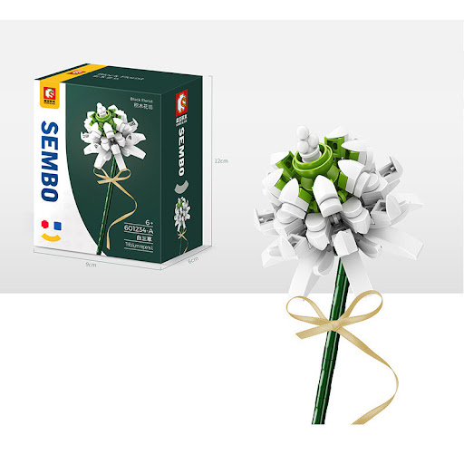 Title 6, Bouquet Assembled Puzzle Building Block Toy, Bu...