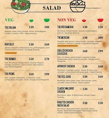 Rolling Crunchys menu 