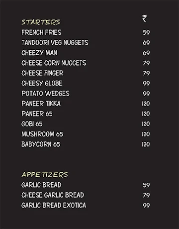 Cheese N Freeze menu 