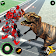 Wild Dinosaur Attack Vs Super Dragon Flying Robot icon