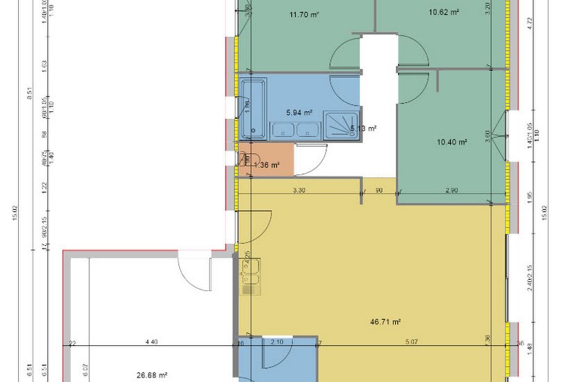  Vente Terrain + Maison - Terrain : 549m² - Maison : 95m² à Chaufour-Notre-Dame (72550) 