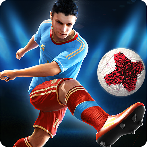 Final kick. Kick from game. Mobile game Kick Brazil.