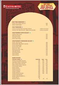 Kake Da Hotel Since 1931 menu 3