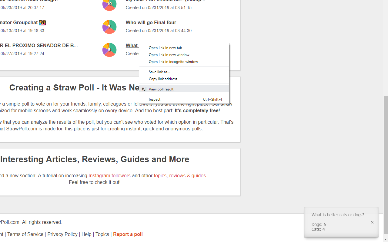 Straw Poll Viewer Preview image 0