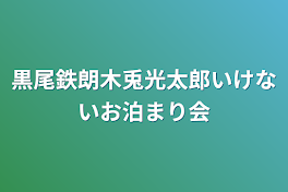 黒尾鉄朗木兎光太郎いけないお泊まり会