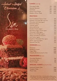 Sin - Marine Plaza menu 2