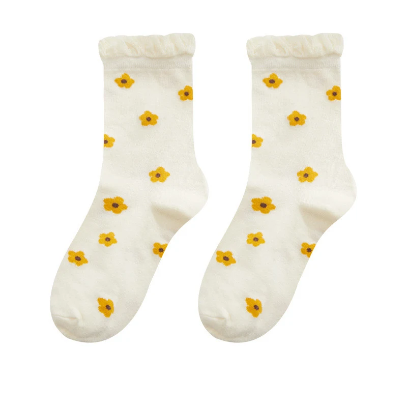 Kanten sokken voor kinderen Mid-calf schattige Japanse stijl kindermode comfortabele accessoires stijlvol