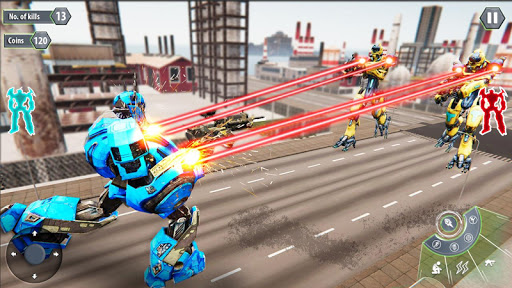 Robot Tank Transformation: Flying Robot Shooting screenshots 5