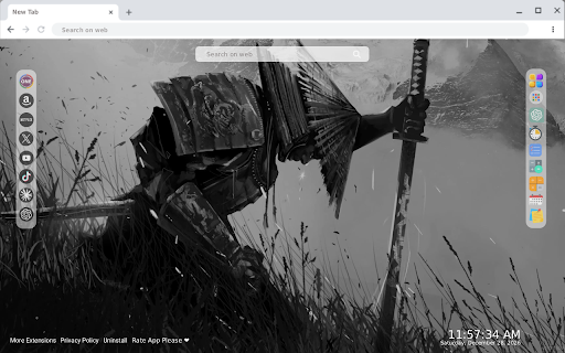 Honor Of A Samurai Monochrome Live Wallpaper screenshot 2