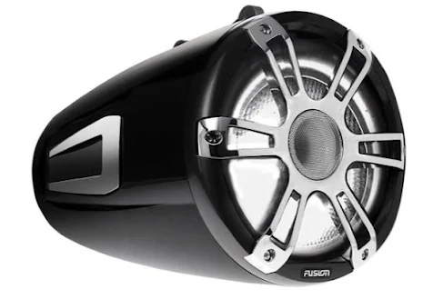 Fusion Tower Speakers, 8.8'' Signature Sports Chrome, Pair