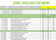 Cool Coco Day menu 6