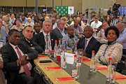 ANC leaders including Paul Mashatile, David Mabuza and Maite Nkoana-Mashabane at the land summit in Bela Bela.