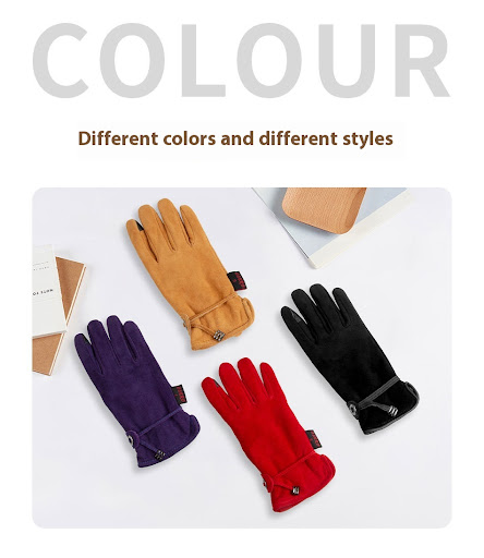 Title 3, Genuine Leather Gloves Autumn-winter Warm And T...