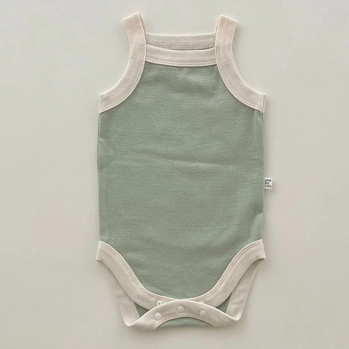 Barboteuse sans manches en coton pour nouveau-né Vêtements de gilet doux et respirants Parfaits pour le confort et la liberté de mouvement du bébé