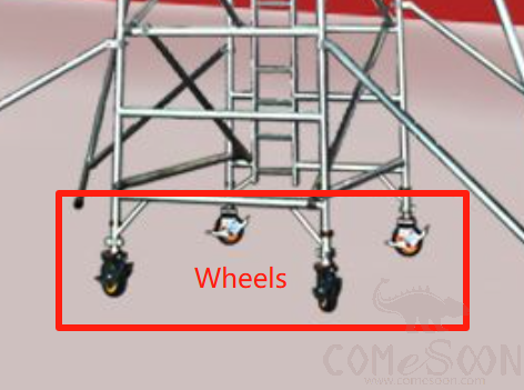 4-Pcs Set Caster Wheels  for Double Width Aluminum Scaffolding(Ns1185850001)