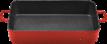Red/black Rectangular Baking Pan, Cast Iron, 40*26*8cm