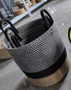 A Set of Storage Baskets, Cotton Rope Grass