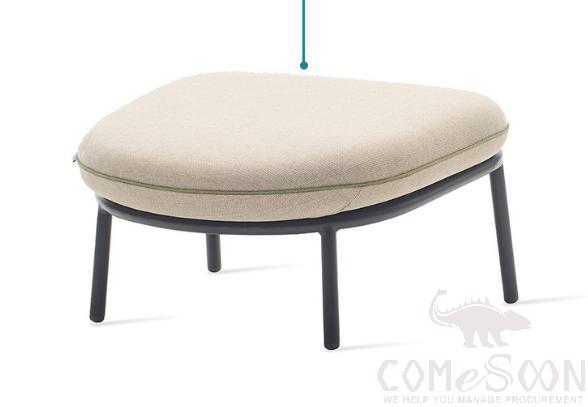 Outdoor Footstool, High Resilience Sponge, 68*73*42cm