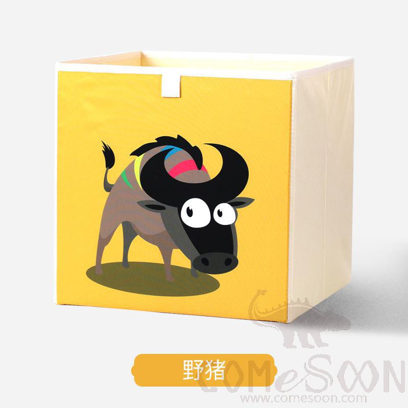 亚麻储物篮-33*33*33cm, 防水涂层帆布亚麻+ 中密度纤维板插片